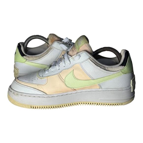 Nike Air Force 1 Shadow Women’s Size 8 White Vanilla Layered Platform Sneakers - Picture 6 of 8